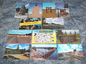 Lot of 12 Wyoming Postcards, Yellowstone, State Map, Medicine Bow etc - Postcard - Picture 1 of 12