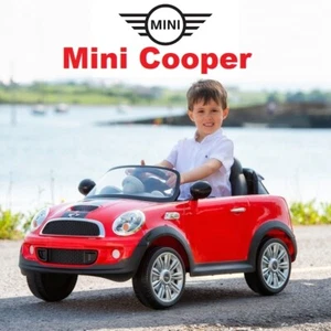 Kids Mini Cooper 6V Electric Outdoor Ride On Car with Remote Control+LED Lights - Picture 1 of 7