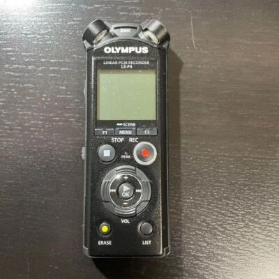 OLYMPUS LS-P4 Linear 39H black 8GB Hi-res PCM recorder from Japan Bluetooth - Image 1 of 4