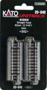 Kato Unitrack 20-040 62mm (2 7/16') Straight Track S62 (N scale) - Picture 1 of 1