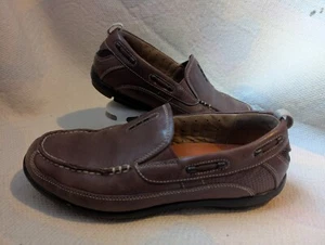 Clarks Unstructured Hombres Cierre Dock Mocasín Zapatos Sin Cordones Reino Unido Talla 7 g Marrón - Imagen 1 de 16