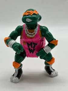 Shell Slammin Mike Michelangelo TMNT Ninja Turtles Vintage 1991 Playmates Figure - Picture 1 of 6