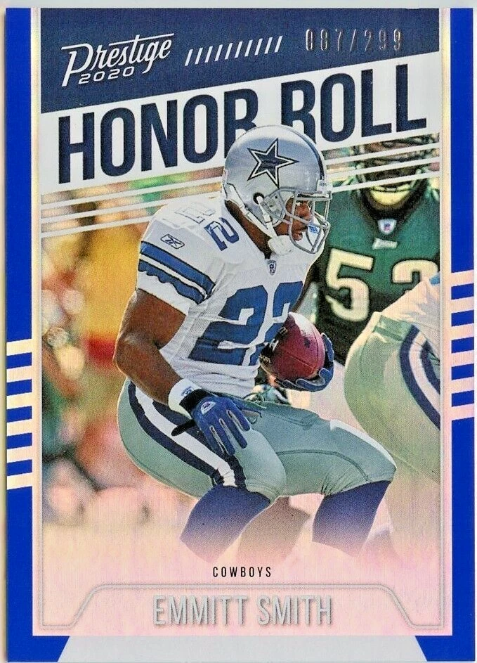 2020 Prestige Honor Roll Xtra Points Blue Emmitt Smith #087/299  *COWBOYS* - Image 1 of 1