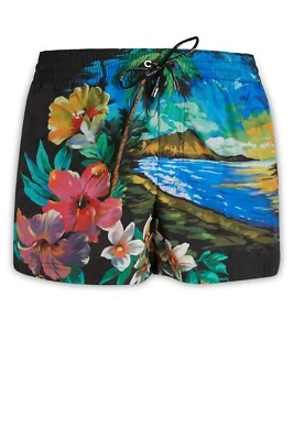 Dolce & Gabbana Men's Hawaii Print Swim Shorts Multi S NWT $696+ - Image 1 of 4