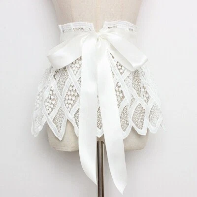 Women Girdle Lace Belt Waistband Embroidery Mesh Bandaged Lace Up Corset SHP - Image 1 of 4