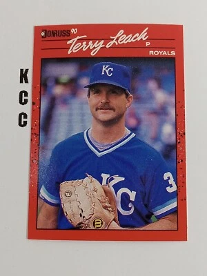 1990 Donruss Baseball Kansas City Royals #534 Terry Leach - Image 1 of 2