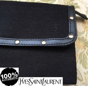 BOLSO PEQUEÑO 100% AUTÉNTICO Edición Limitada YSL ALTA COSTURA MAQUILLAJE BELLEZA Firma - Imagen 1 de 10