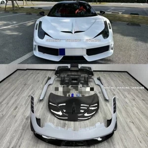 For Ferrari 458 Italia Spider Front Rear Bumper Side Skirt Hood Panel Body Kits - Picture 1 of 17