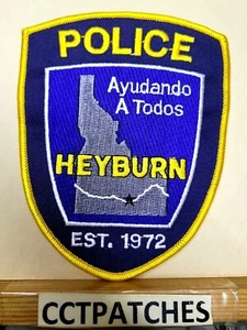 HEYBURN, IDAHO POLICE BLUE SHOULDER PATCH ID - Picture 1 of 2