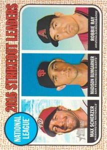 2017 Topps Heritage Baseball #11 Max Scherzer/Madison Bumgarner/Robbie Ray - Picture 1 of 2