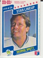 George Brett, 1987 M&M's Star Lineup #14, Kansas City Royals, HOF