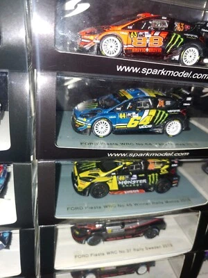 3x Spark FORD FIESTA Wrc Plus ROSSI-UCCIO-BRIVIO Rally MONZA 2018 1:43 - Immagine 1 di 4