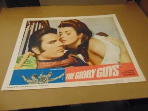 THE GLORY GUYS 1965 SENTA BERGER TOM TRYON 11X14" LOBBY CARD N8581
