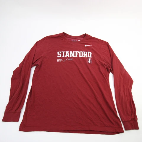 Stanford Cardinal Nike Nike Tee Long Sleeve Shirt Men's Dark Red Used Cover