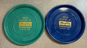 Antique Maytag Dealer Advertising Coaster Lot  of 2 READLYN, IOWA Meier Electric - Picture 1 of 12