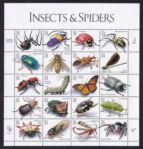 Scott #3351 Insects and Spiders Sheet of 20 Stamps - MNH - Picture 1 of 1