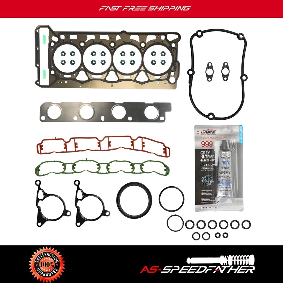 Kit de junta de culata DOHC 2009-2013 para Audi A3 Quattro 2010 2,0 L l4 gas Foto 1 de 4