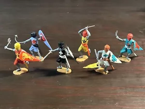 Timpo Medieval Knights Foot - Complete Set - Swoppets - Middle Ages - 1970s - Picture 1 of 3
