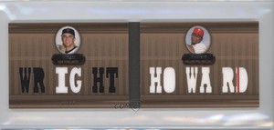 2007 Topps Triple Threads Double Combo Relics Sepia /27 David Wright Ryan Howard