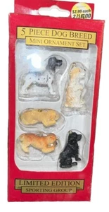 q…5 Piezas Raza de Perro Mini Juego de Adornos Edición Limitada Grupo Deportivo - Imagen 1 de 2