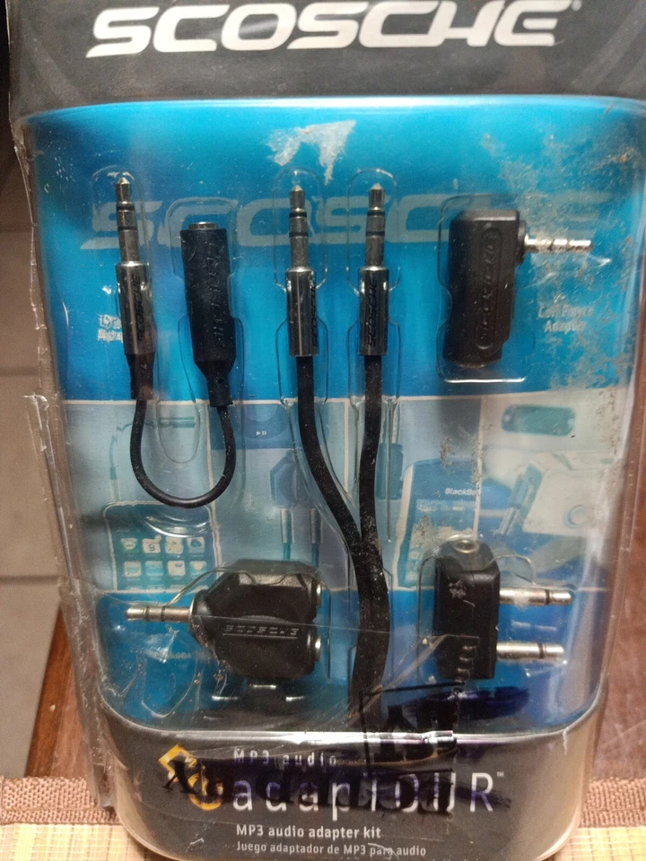 Scosche 3.5mm Audio Adapter 5 Piece Kit Mp3 Audio Universal Kit . - Image 1 of 3