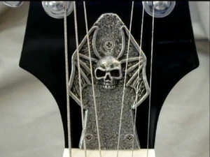 SKULL TRUSS ROD COVER fits EPIPHONE FLYING V GUITAR HAND MADE METAL!! - Picture 1 of 1