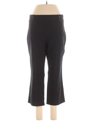 JM Collection Women Black Dress Pants 0X Plus - Image 1 of 2