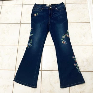 Sheryl Crow Women’s Floral Embroidered Flare Jeans Size 12 - Bild 1 von 6