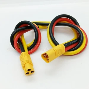 AMASS MT60 3.5mm 3-Pin Bullet Connector Plug Male/Female 500MM 12AWG Tail Cables - Picture 1 of 27