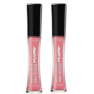 Lot 2 LOREAL Infallible Pro Gloss Plump #602 Sheer Blossom - Picture 1 of 4
