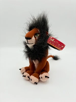Disney Rey León Peluche Cicatriz Marrón Villano Juguete Fábrica Prototipo De Colección Juguete Etiquetas 10" Foto 1 de 4