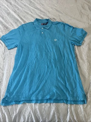 Chaps XXL Light Blue Polo Shirt Short Sleeve Men's 100% Cotton - Image 1 of 4