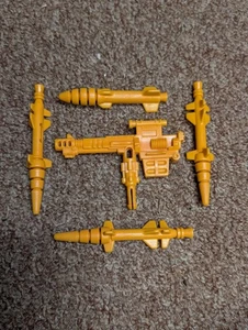 De colección GI Joe Thunderclap 1989 Remolque Vehículo MISIL Cohete Original Lote Amarillo - Imagen 1 de 2