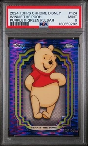 2024 Topps Chrome Disney Winnie the Pooh Purple and Green Pulsar #/150 PSA 10 - Picture 1 of 3