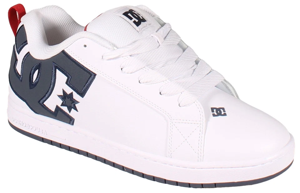 DC Court Graffik Shoe - White / Navy / Red - New - Image 1 of 1