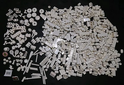 Lego Lote 500 Pequeñas Piezas Blancas Platos Ladrillos Modificados Pollo Taza de Té Tenis 800 Foto 1 de 4