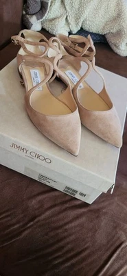 Zapatos planos de gamuza para mujer Jimmy Choo Foto 1 de 4