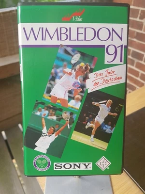 VHS Wimbledon 91, Das Jahr der Deutschen, official Wimbledon Video - Bild 1 von 4