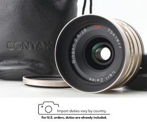 [Top MINT w/ Hood] Contax Carl Zeiss Biogon T* 28mm f/2.8 Lens G1 G2 From JAPAN - Picture 1 of 15