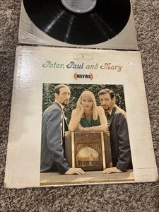 Vintage Peter Paul and Mary Moving Album Vinyl Record LP Warner Bros W1473 1962 - Bild 1 von 2