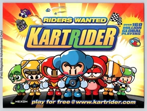 KartRider Riders Wanted Nexon kostenloses Online-Rennspiel 2008 ganzseitige Druckanzeige - Bild 1 von 4