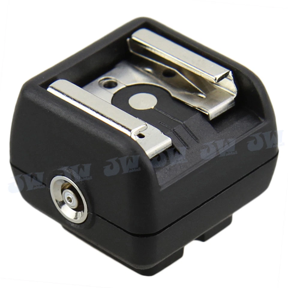 JJC JSC-2 Hot Shoe Adapter with PC Female Outlets For Portable Flashes on DSLRs - Image 1 of 4