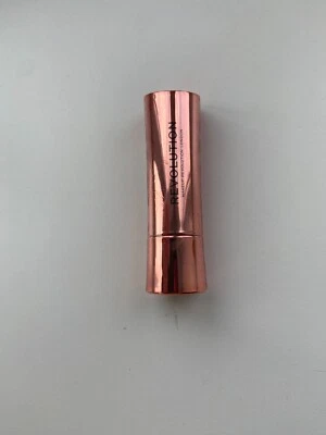 Sealed Makeup Revolution London Ruby Red Lipstick Standard Size Rose Gold Cover - Image 1 of 4