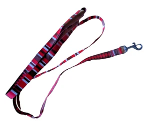 Pequeño 3' 10" Rojo Blanco Marrón Rayas Rojo Marrón Diseño Argyle Para Tu Mascota Perro - Imagen 1 de 2