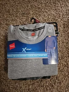 Mens Hanes X-Temp Sz. S Fleece Pant Sleep Set - Picture 1 of 1