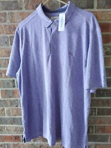 Tommy Bahama Fishing Short Sleeve Polo. XXL/TTG. New With Tag. Purple.