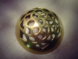 Solid brass, globe lamp cover, or small lamp stand____________________A-239 - Picture 1 of 2