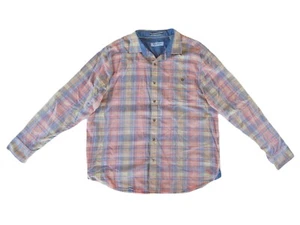 Tommy Bahama Men's Designer 100% Cotton Faded Long-Sleeve Flannel Shirt - XL - Picture 1 of 10