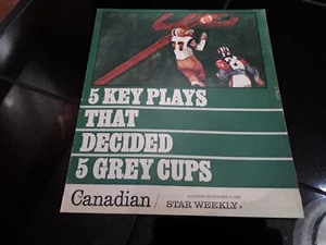 Grey Cup Canadian Star Weekly Magazine 1966 Highlights CFL Football Sports Books - Picture 1 of 9