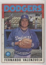 1986 Topps Wax Box Bottom Fernando Valenzuela #P